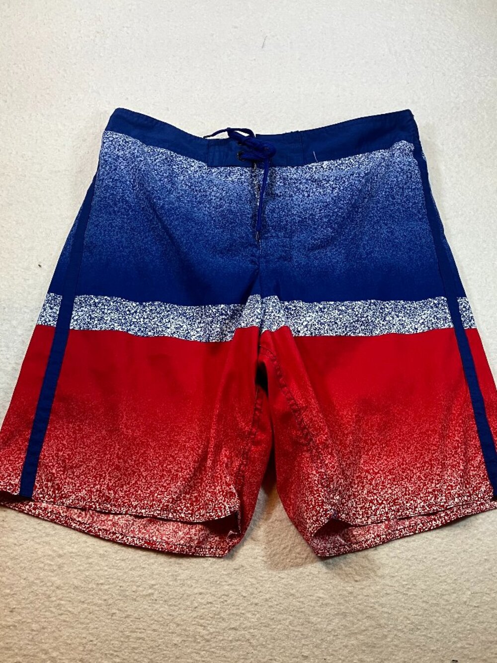 Joe Boxer Red White Blue Boardshorts Mens Sz XL